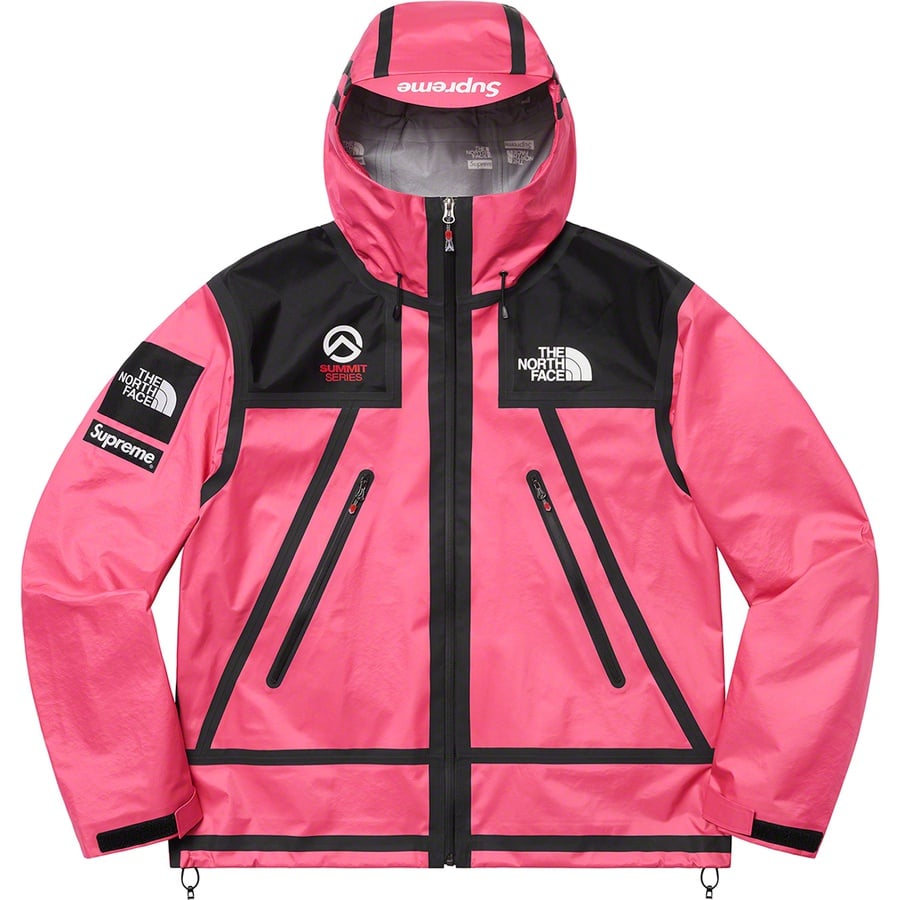 Details on Supreme The North Face Summit Series Outer Tape Seam Jacket Pink from spring summer
                                                    2021 (Price is $398)