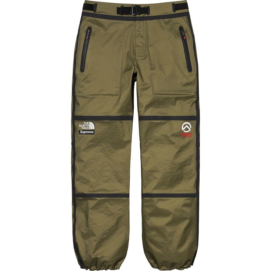 Details on Supreme The North Face Summit Series Outer Tape Seam Mountain Pant Olive from spring summer
                                                    2021 (Price is $288)