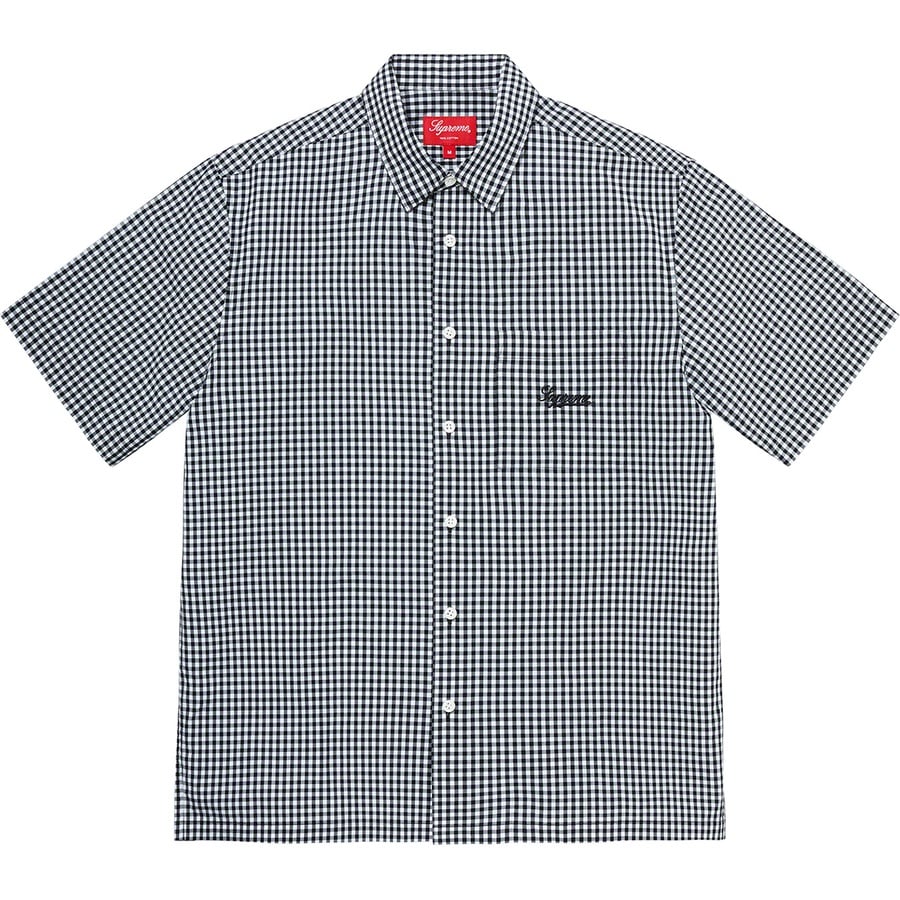 Details on Gingham S S Shirt Black from spring summer 2021 (Price is $128)