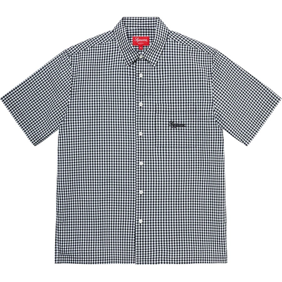 Details on Gingham S S Shirt Black from spring summer
                                                    2021 (Price is $128)