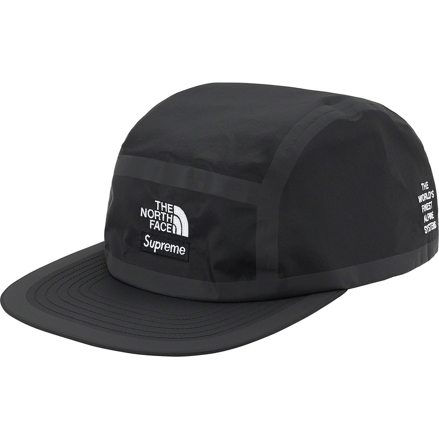 Details on Supreme The North Face Summit Series Outer Tape Seam Camp Cap Black from spring summer
                                                    2021 (Price is $54)