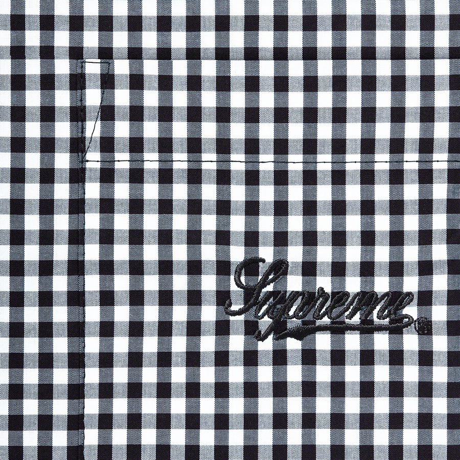 Details on Gingham S S Shirt Black from spring summer 2021 (Price is $128)