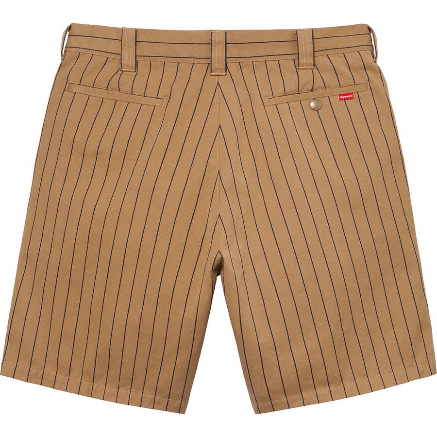 Details on Work Short Brown Stripe from spring summer 2021 (Price is $110)