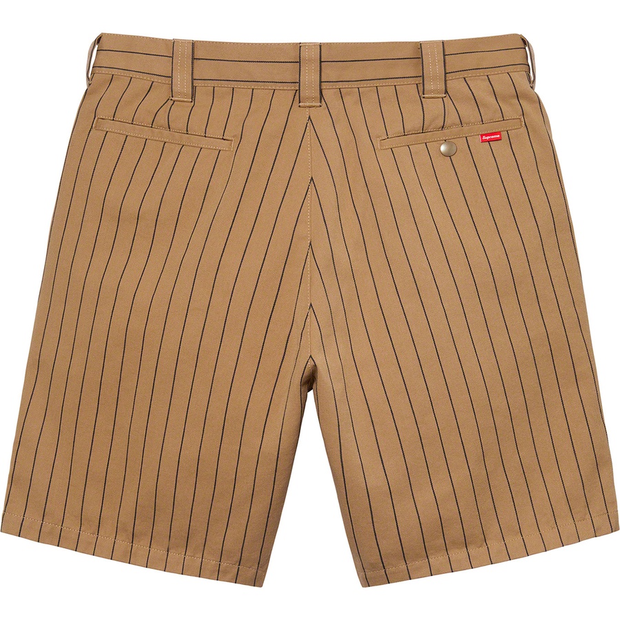 Details on Work Short Brown Stripe from spring summer
                                                    2021 (Price is $110)