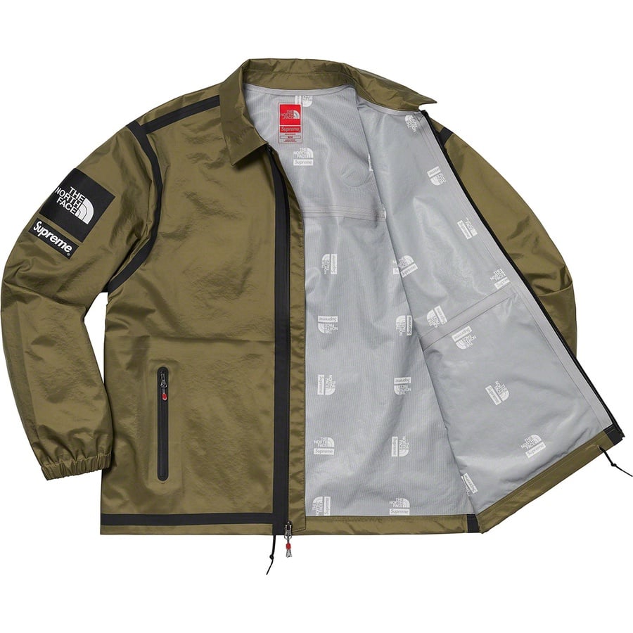Details on Supreme The North Face Summit Series Outer Tape Seam Coaches Jacket Olive from spring summer
                                                    2021 (Price is $298)