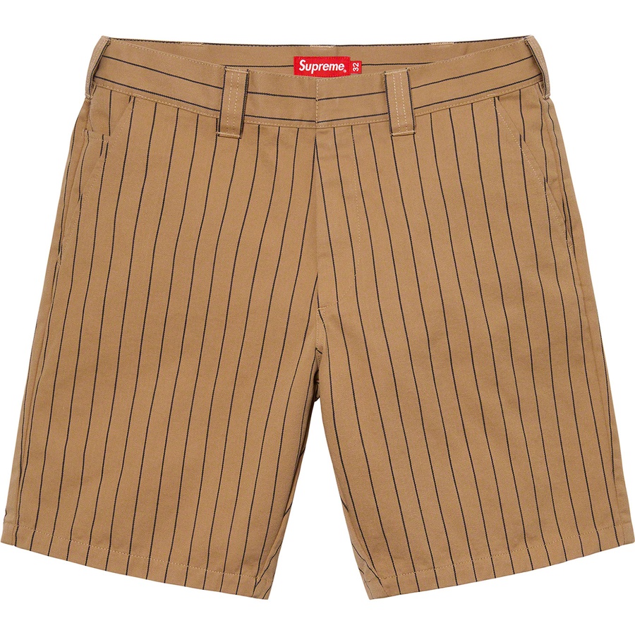 Details on Work Short Brown Stripe from spring summer
                                                    2021 (Price is $110)