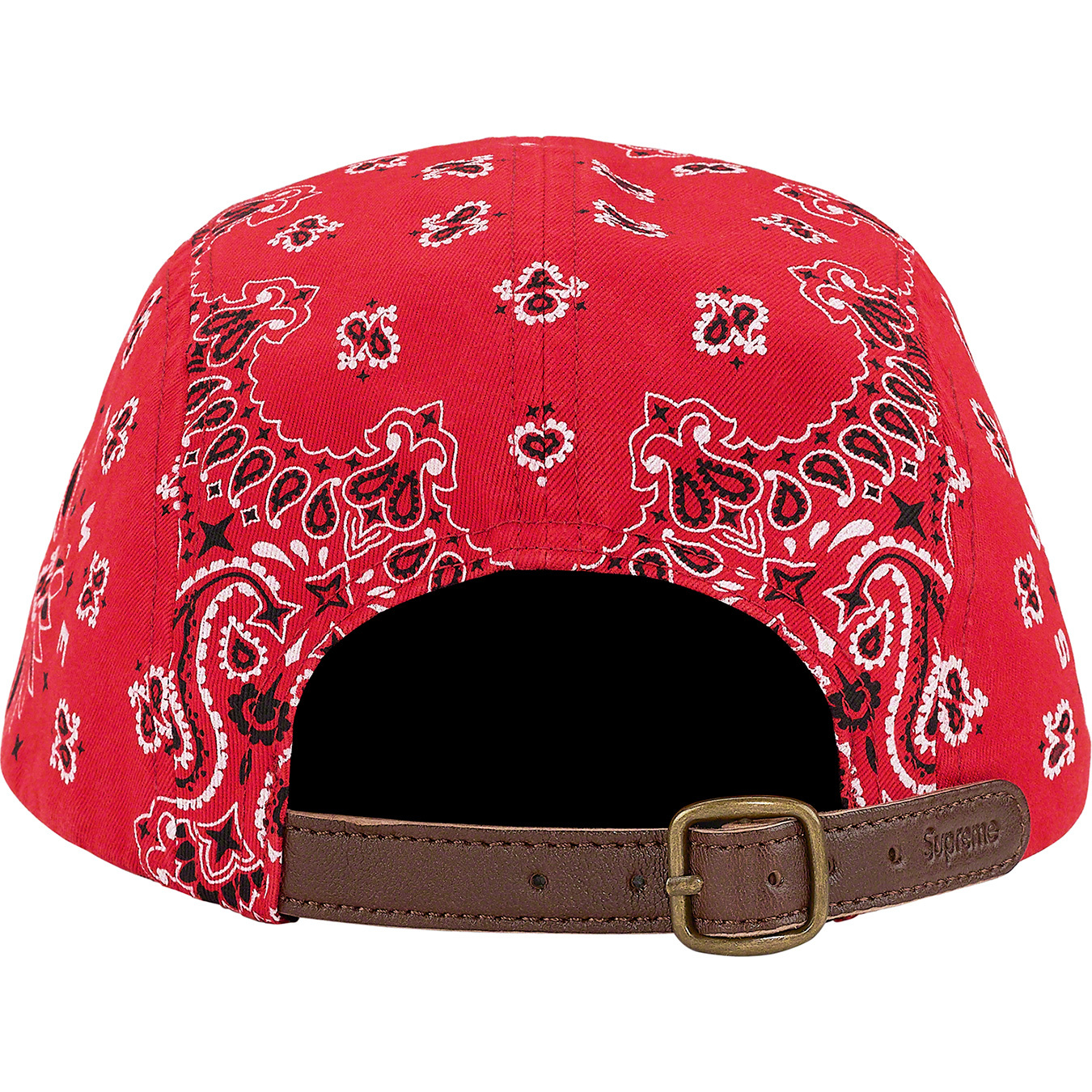 Buy Supreme Bandana Camp Cap 'Red' - SS21H41 RED