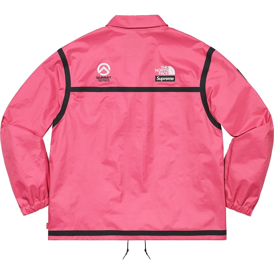 Details on Supreme The North Face Summit Series Outer Tape Seam Coaches Jacket Pink from spring summer
                                                    2021 (Price is $298)