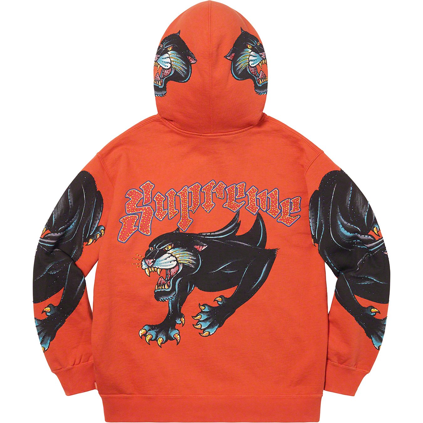 Panther Zip Up Hooded Sweatshirt - spring summer 2021 - Supreme