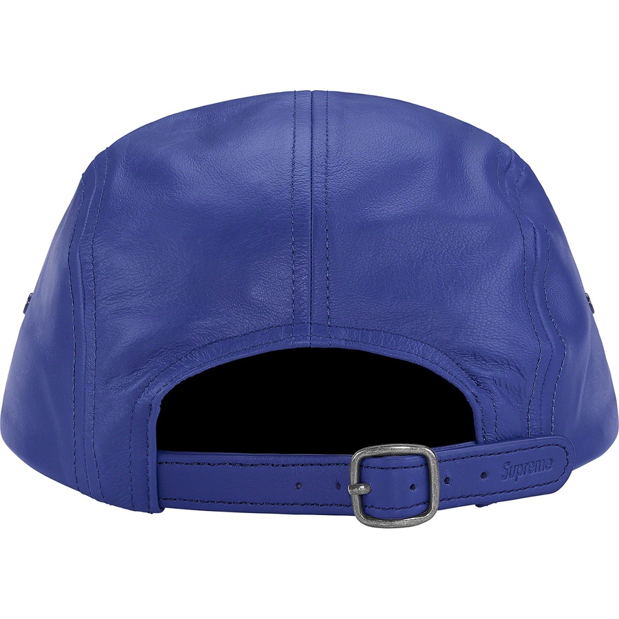 Details on Leather Camp Cap Royal from spring summer
                                                    2021 (Price is $68)