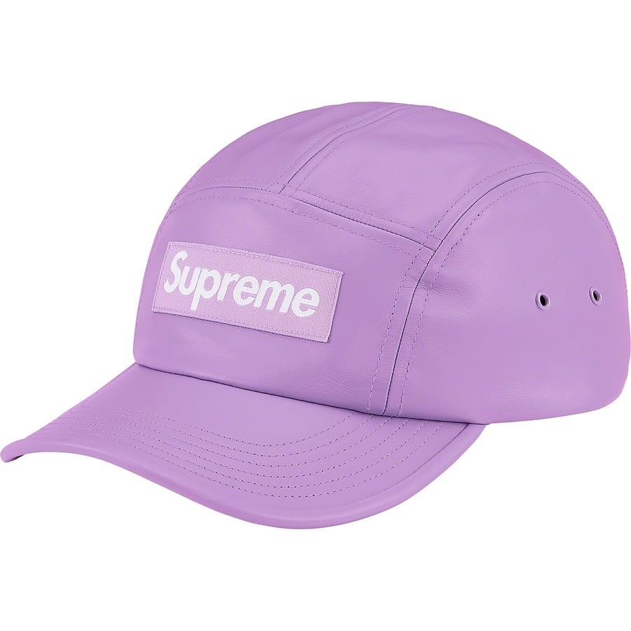 Details on Leather Camp Cap Lavender from spring summer
                                                    2021 (Price is $68)