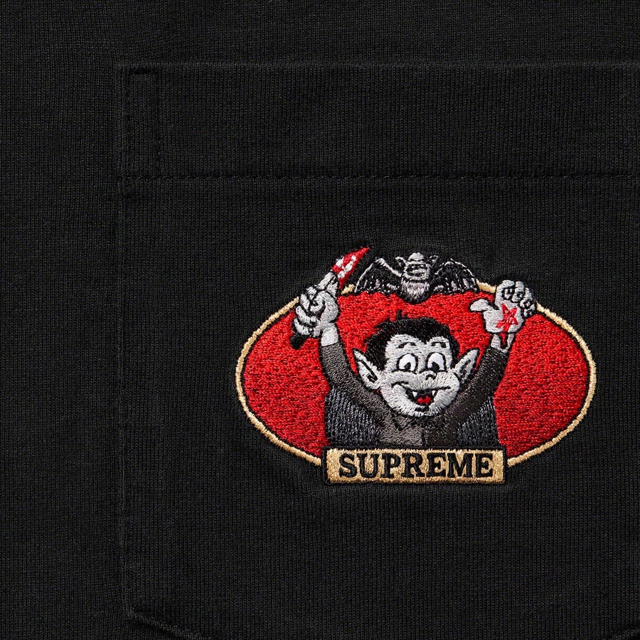 Details on Vampire Boy L S Pocket Tee Black from spring summer
                                                    2021 (Price is $78)