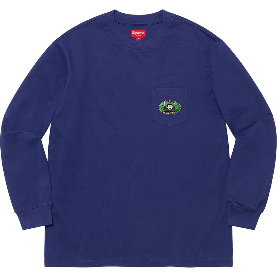 Details on Vampire Boy L S Pocket Tee Washed Navy from spring summer
                                                    2021 (Price is $78)