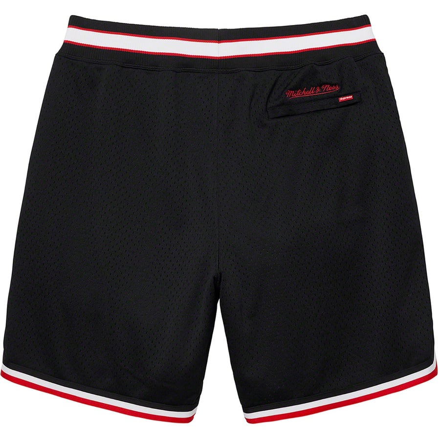 Details on Supreme Mitchell & Ness Basketball Short Black from spring summer
                                                    2021 (Price is $138)