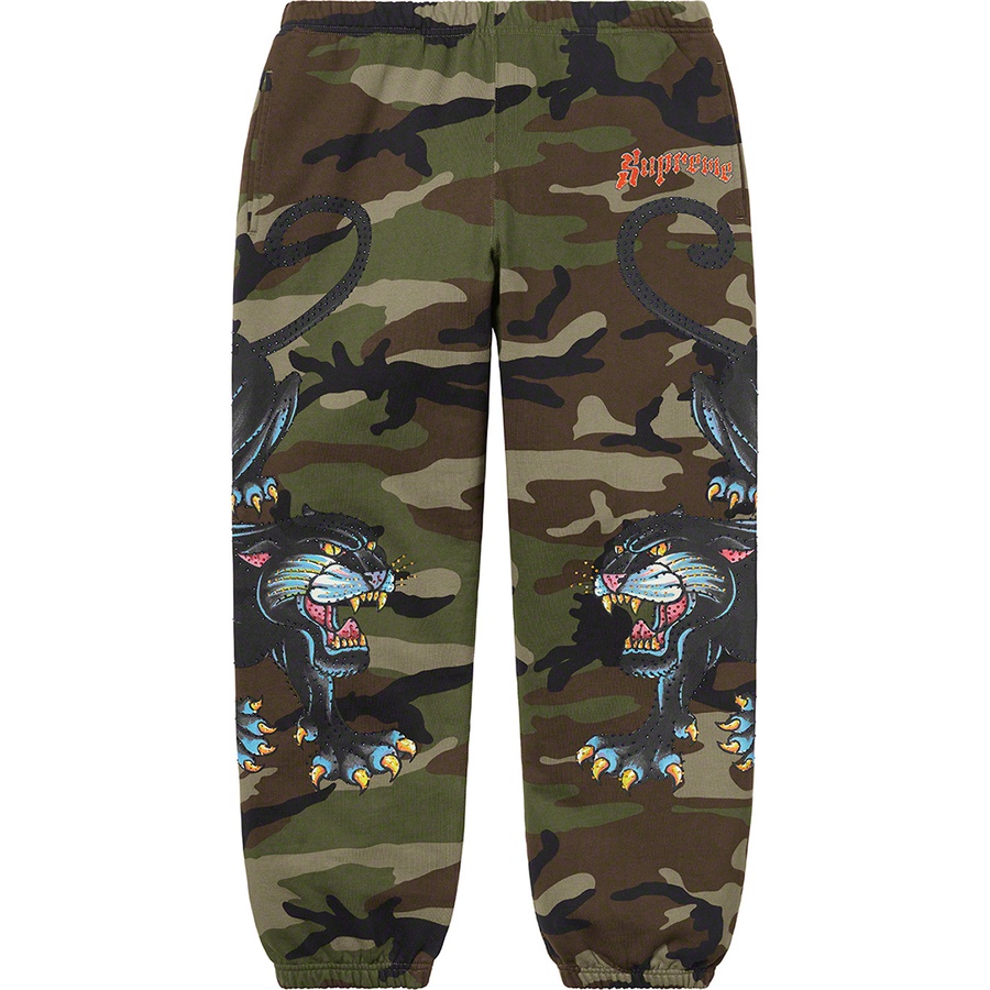 Details on Panther Sweatpant Woodland Camo from spring summer
                                                    2021 (Price is $168)