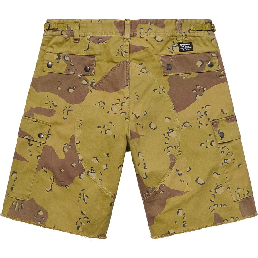Details on Overdyed Camo Cargo Short Green from spring summer
                                                    2021 (Price is $138)