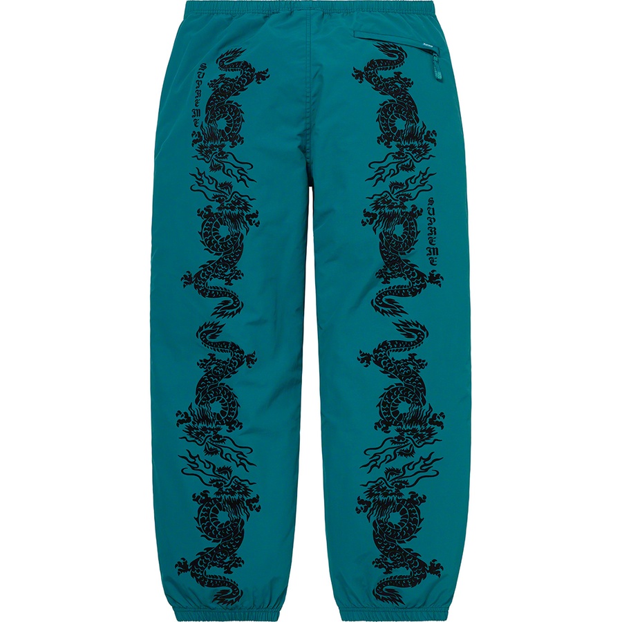 Details on Dragon Track Pant Teal from spring summer
                                                    2021 (Price is $138)