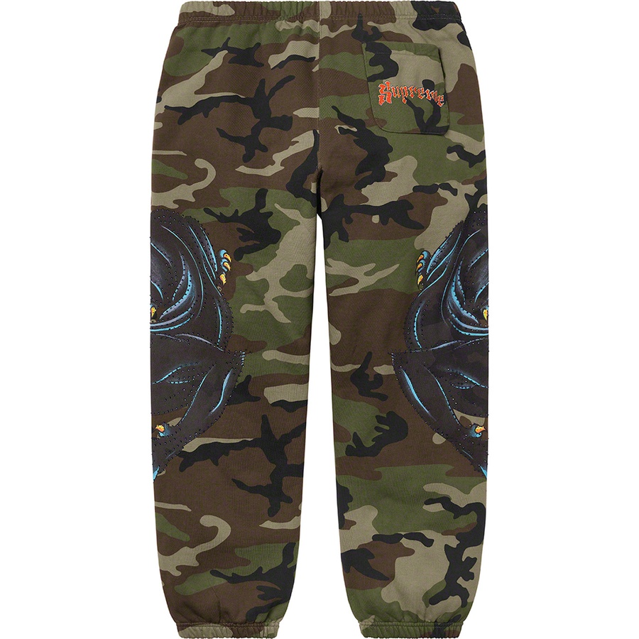 Details on Panther Sweatpant Woodland Camo from spring summer
                                                    2021 (Price is $168)