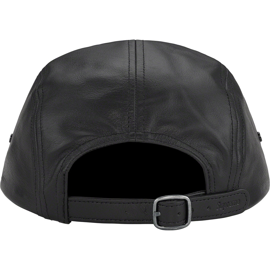 Details on Leather Camp Cap Black from spring summer
                                                    2021 (Price is $68)