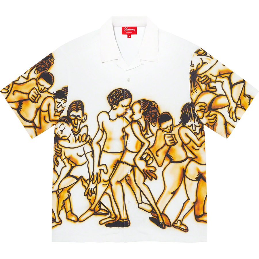 Supreme Dancing Rayon S S Shirt (SS21) - White - $138