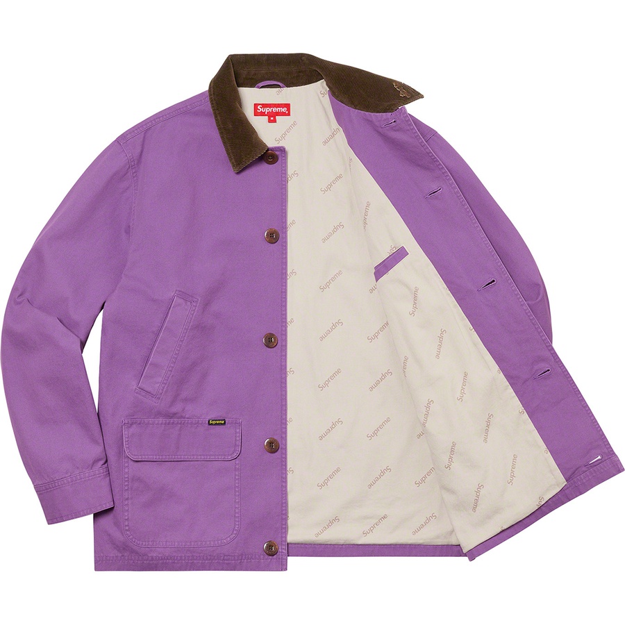 Details on Barn Coat Dusty Purple from spring summer
                                                    2021 (Price is $188)