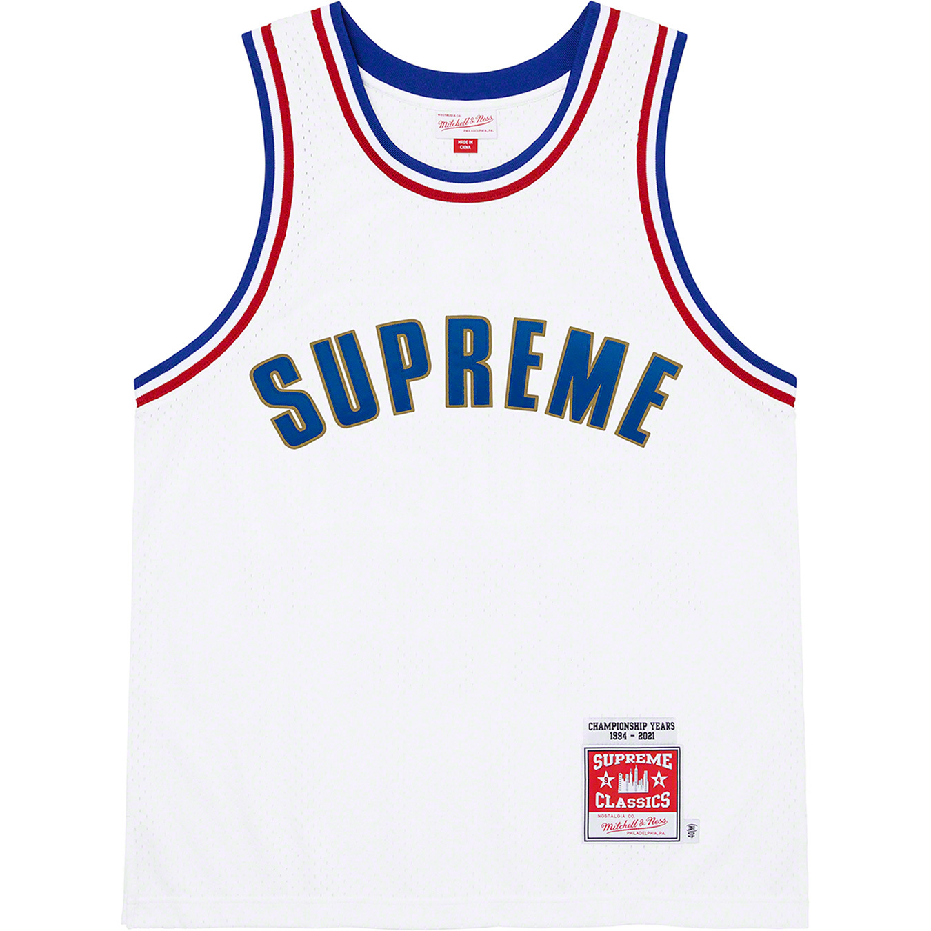 Supreme Mitchell & Ness Basketball Jersey — La Suprema Calidad