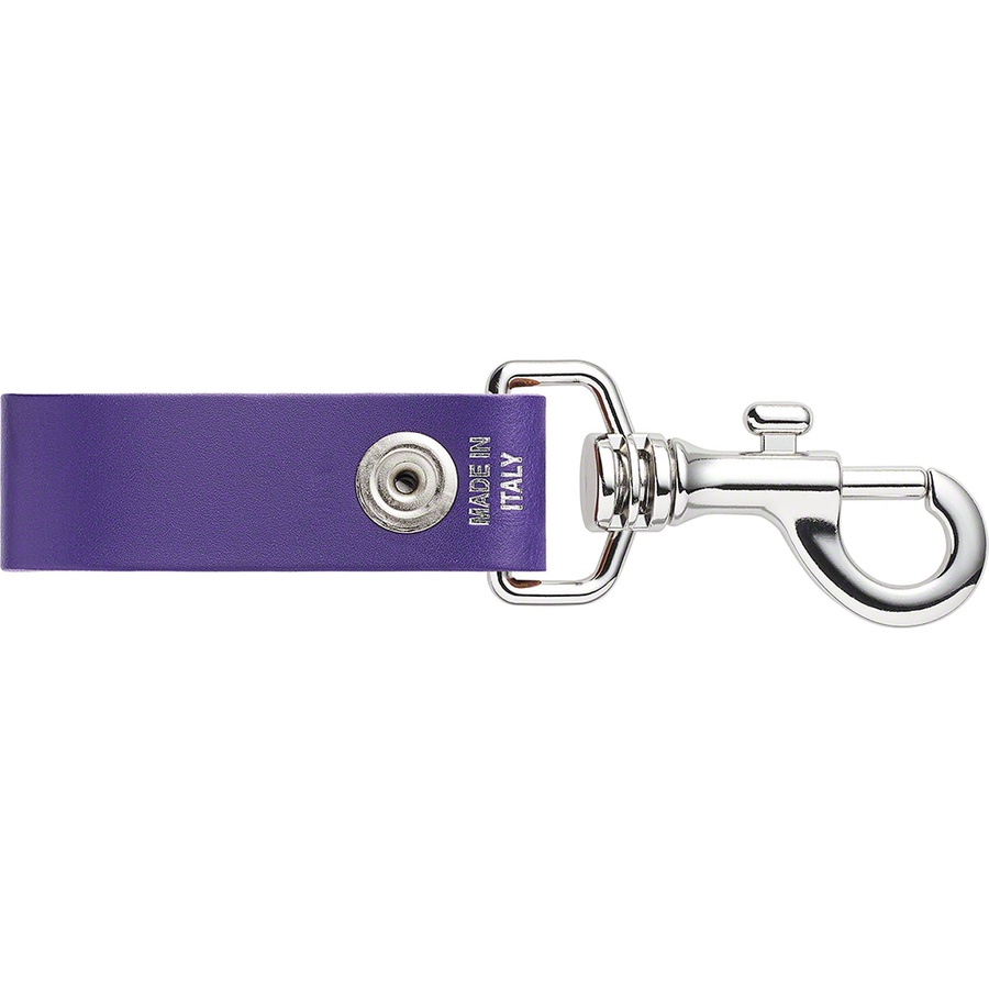 Details on Leather Key Loop Purple from spring summer
                                                    2021 (Price is $28)