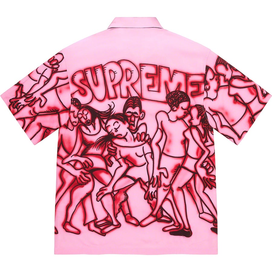 Details on Dancing Rayon S S Shirt Pink from spring summer
                                                    2021 (Price is $138)