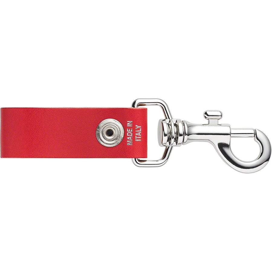 Details on Leather Key Loop Red from spring summer
                                                    2021 (Price is $28)