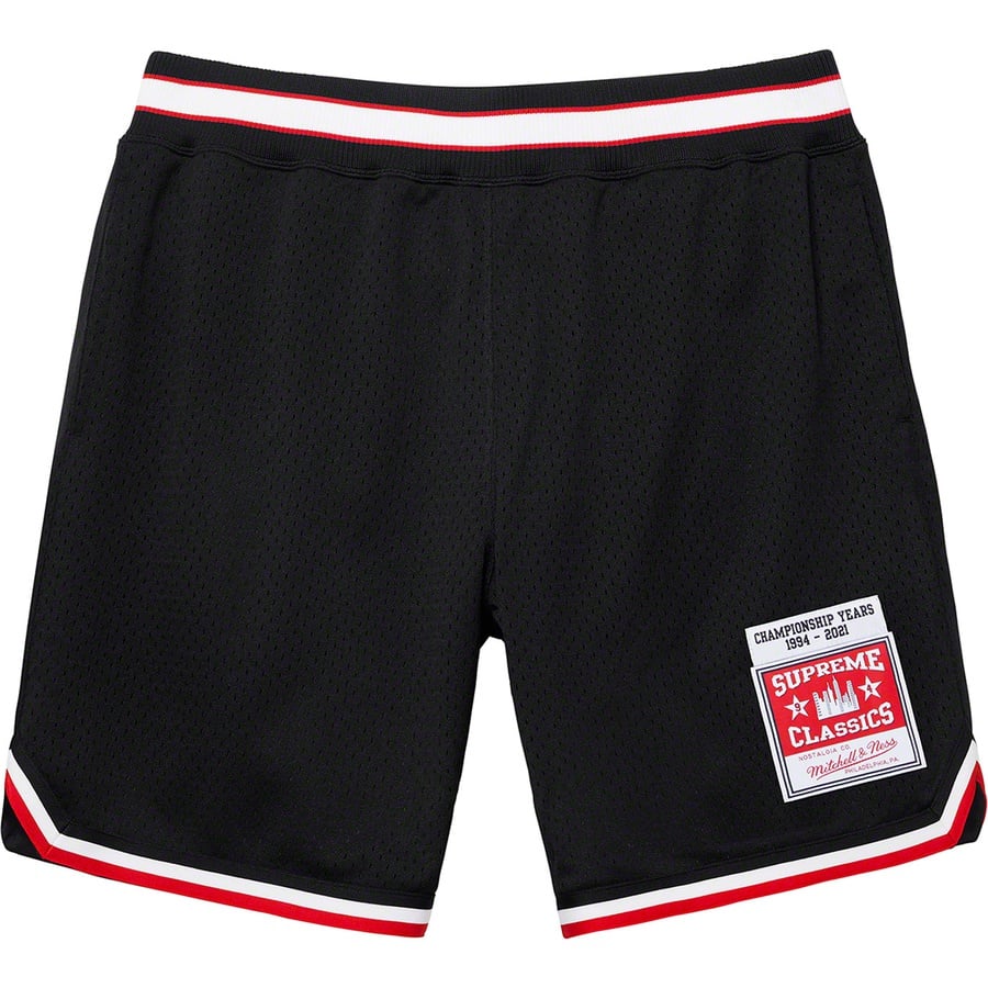 Details on Supreme Mitchell & Ness Basketball Short Black from spring summer
                                                    2021 (Price is $138)