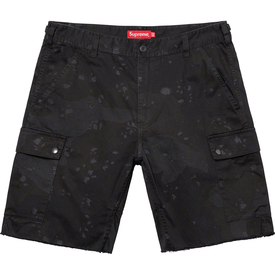 Details on Overdyed Camo Cargo Short Black from spring summer
                                                    2021 (Price is $138)