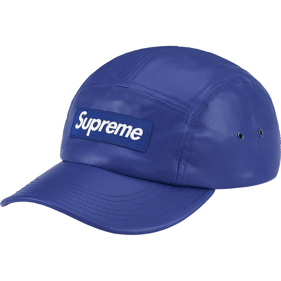 Details on Leather Camp Cap Royal from spring summer
                                                    2021 (Price is $68)