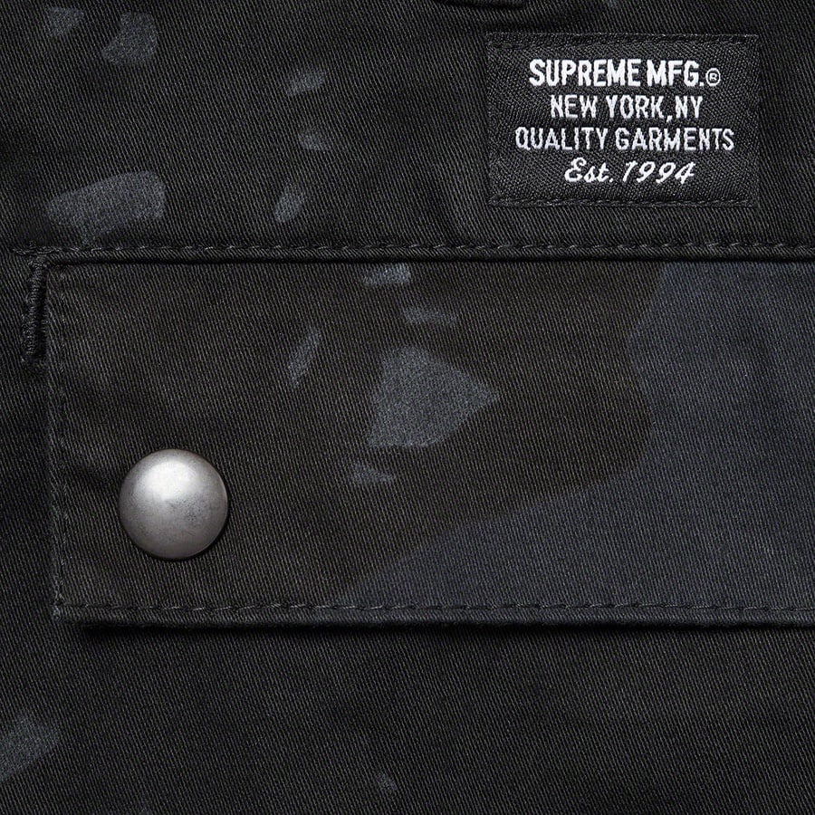 Details on Overdyed Camo Cargo Short Black from spring summer
                                                    2021 (Price is $138)