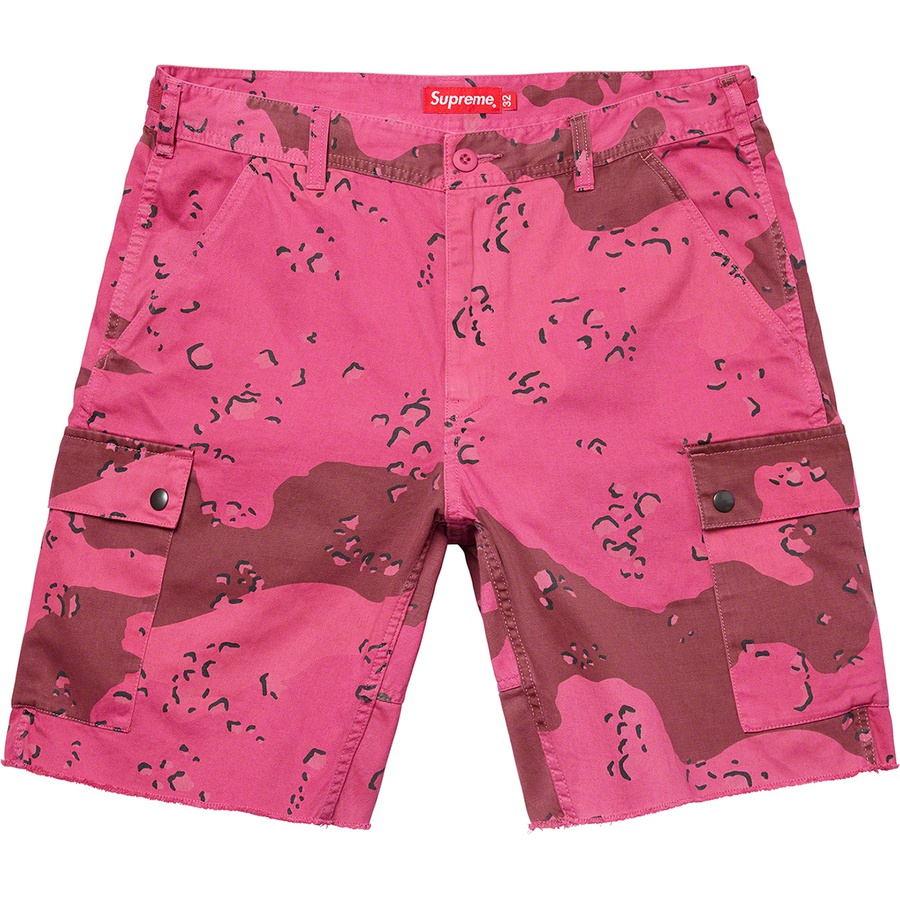 Details on Overdyed Camo Cargo Short Pink from spring summer 2021 (Price is $138)