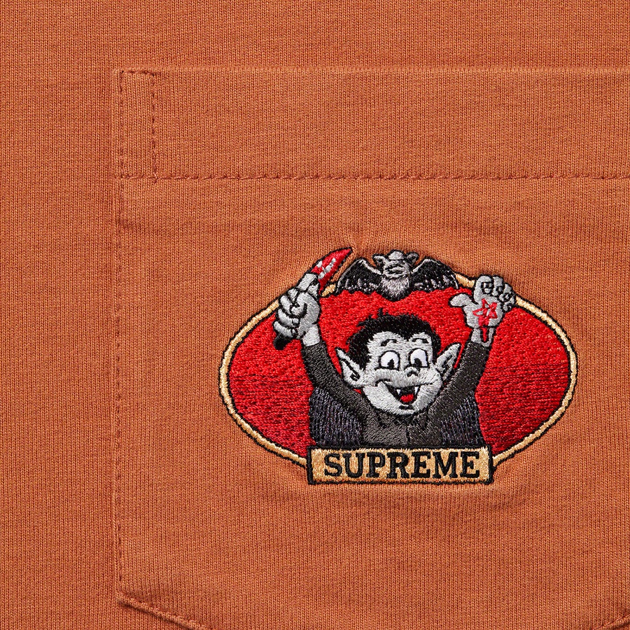 Details on Vampire Boy L S Pocket Tee Rust from spring summer
                                                    2021 (Price is $78)