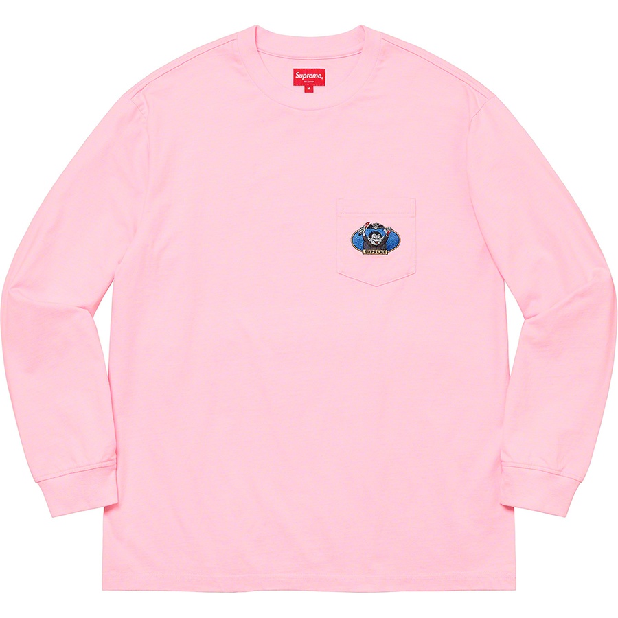 Details on Vampire Boy L S Pocket Tee Light Pink from spring summer
                                                    2021 (Price is $78)