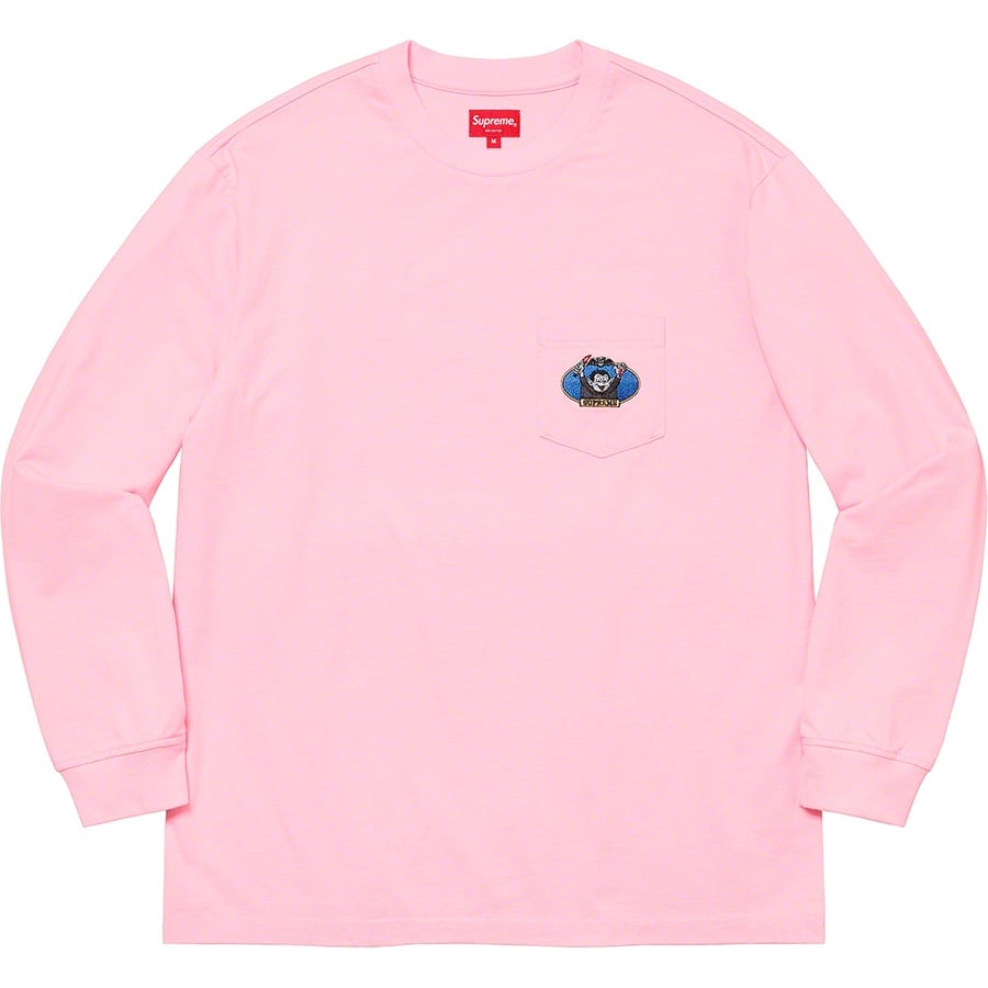 Details on Vampire Boy L S Pocket Tee Light Pink from spring summer
                                                    2021 (Price is $78)