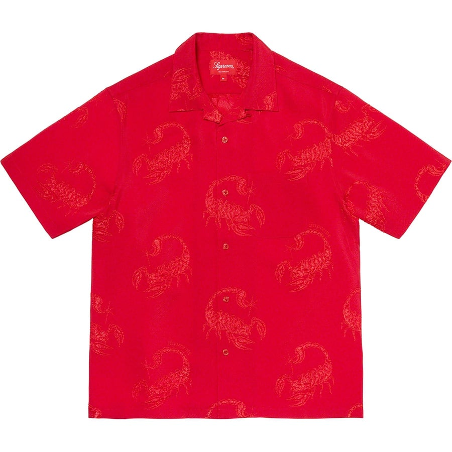 Details on Scorpion Jacquard S S Shirt Red from spring summer
                                                    2021 (Price is $138)