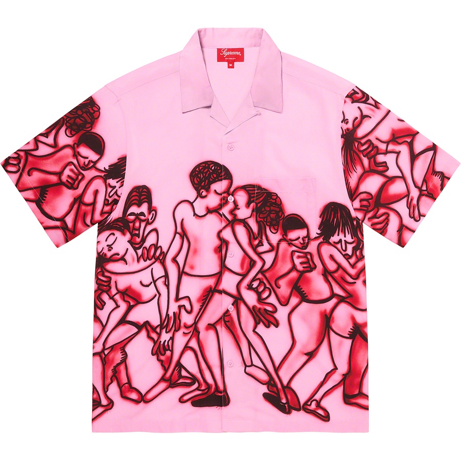 Details on Dancing Rayon S S Shirt Pink from spring summer 2021 (Price is $138)