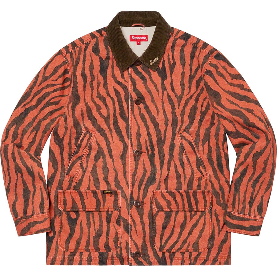 Details on Barn Coat Tiger Stripe from spring summer
                                                    2021 (Price is $188)