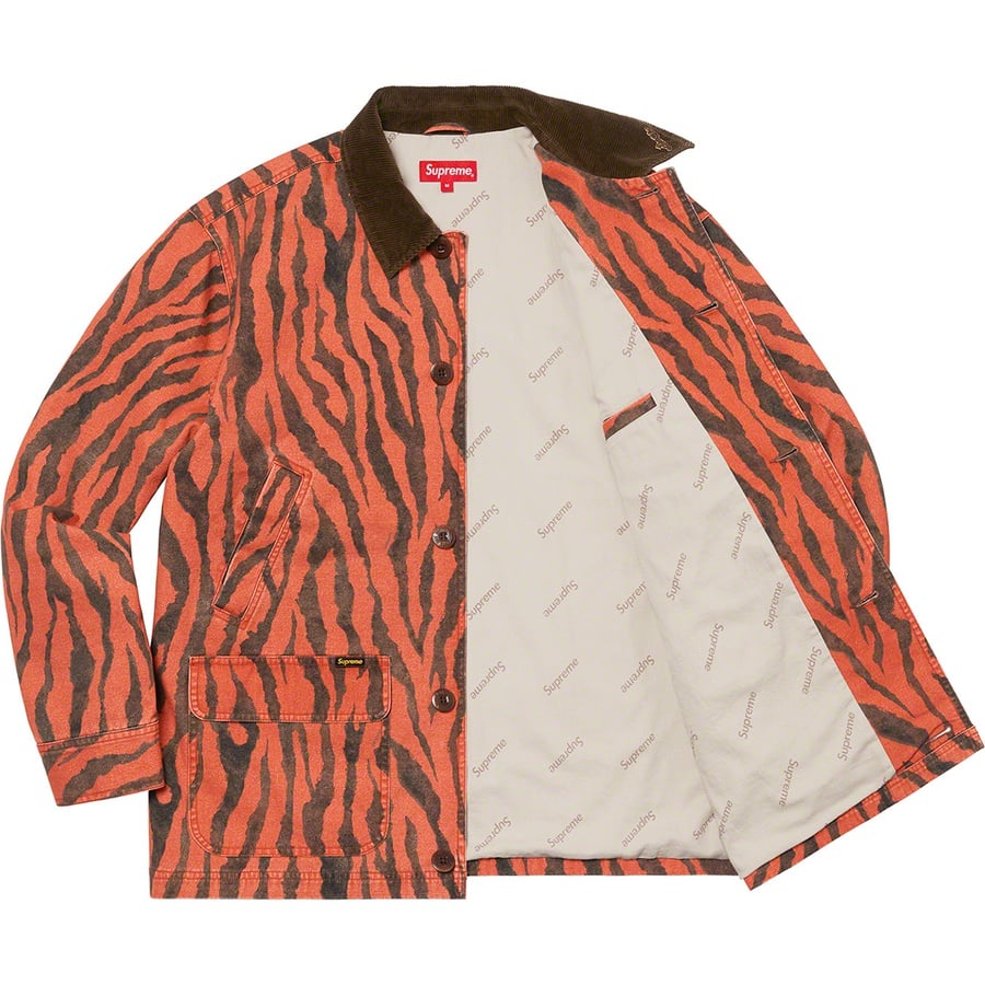 Details on Barn Coat Tiger Stripe from spring summer
                                                    2021 (Price is $188)