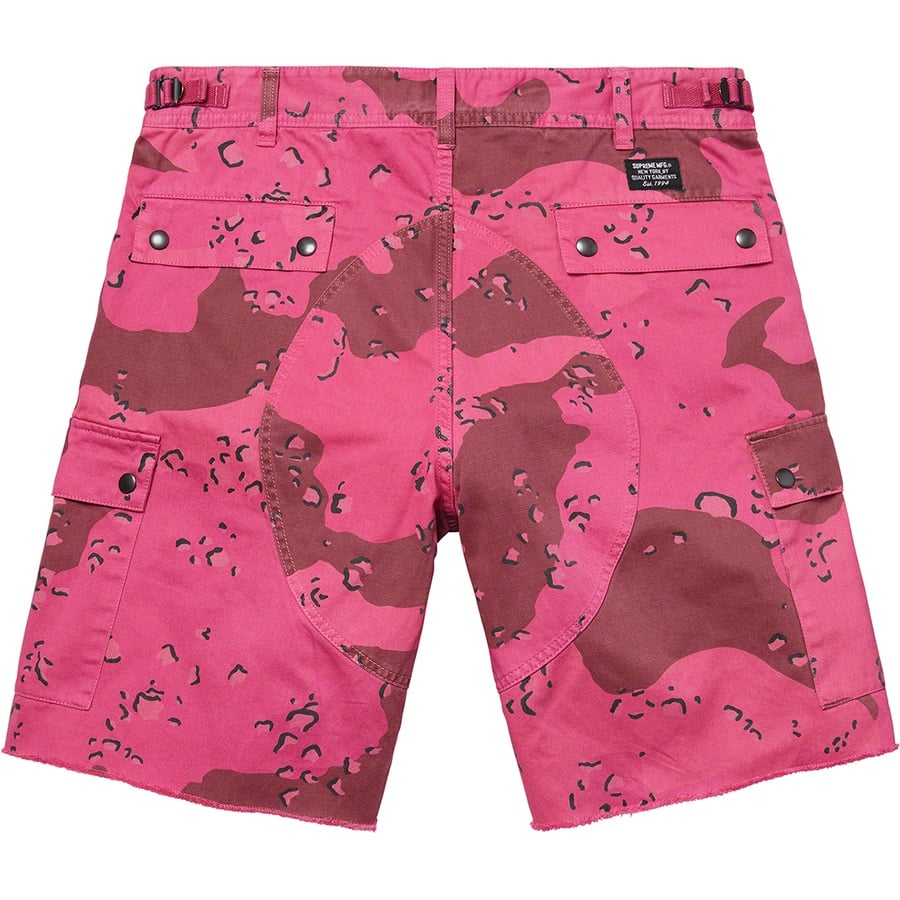 Details on Overdyed Camo Cargo Short Pink from spring summer
                                                    2021 (Price is $138)