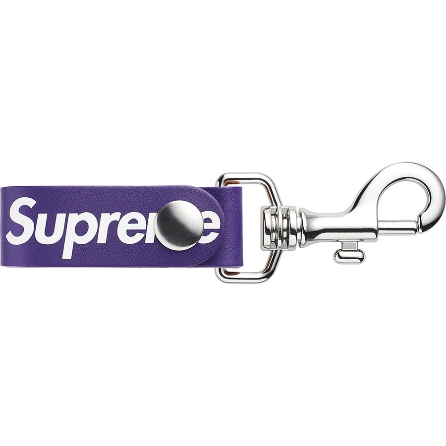 Details on Leather Key Loop Purple from spring summer
                                                    2021 (Price is $28)