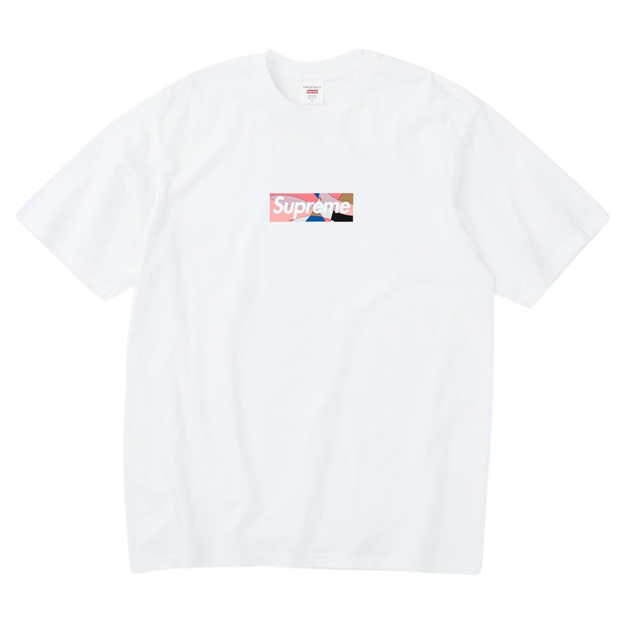 Details on Supreme Emilio Pucci Box Logo Tee  from spring summer
                                                    2021 (Price is $54)