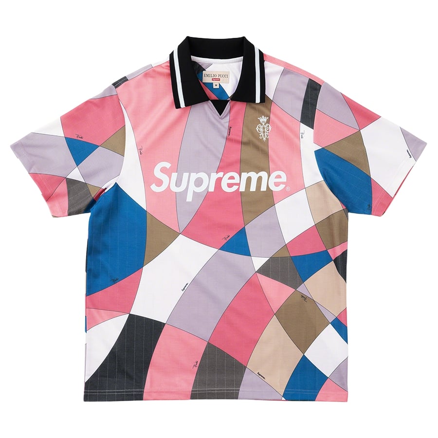 Details on Supreme Emilio Pucci Soccer Jersey  from spring summer
                                                    2021 (Price is $148)