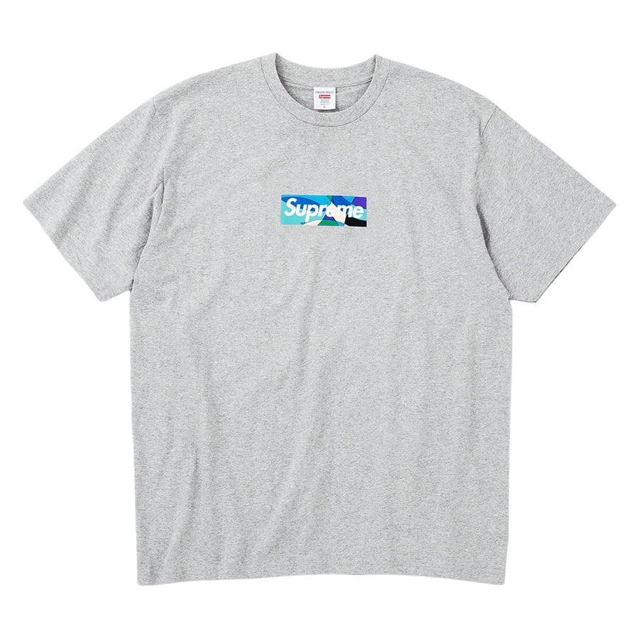 Details on Supreme Emilio Pucci Box Logo Tee  from spring summer
                                                    2021 (Price is $54)