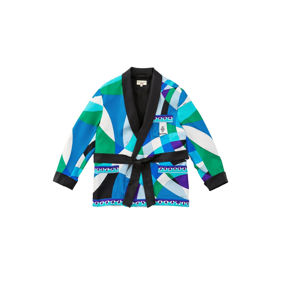 Details on Supreme Emilio Pucci Silk Smoking Jacket  from spring summer
                                                    2021 (Price is $1195)