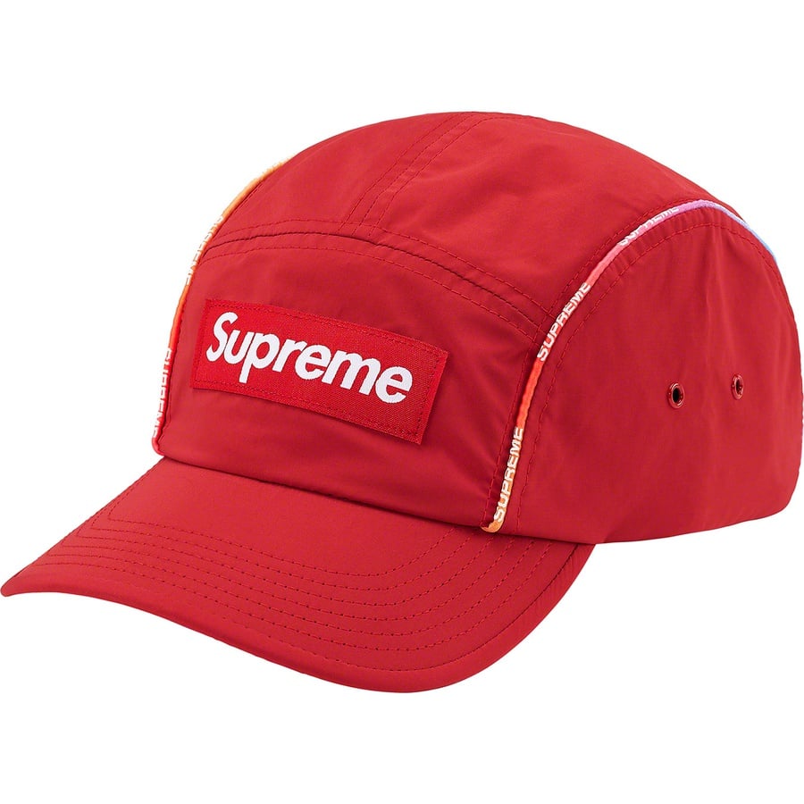 Details on Gradient Piping Camp Cap Red from spring summer
                                                    2021 (Price is $48)