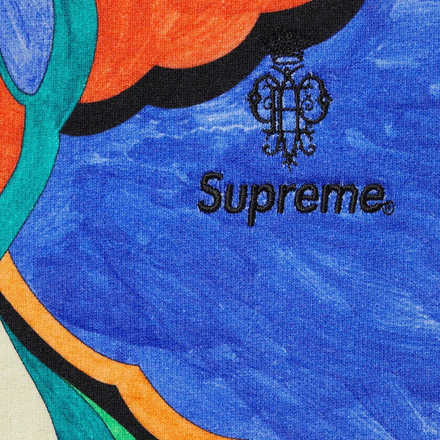 Details on Supreme Emilio Pucci Hooded Sweatshirt Multicolor from spring summer
                                                    2021 (Price is $198)