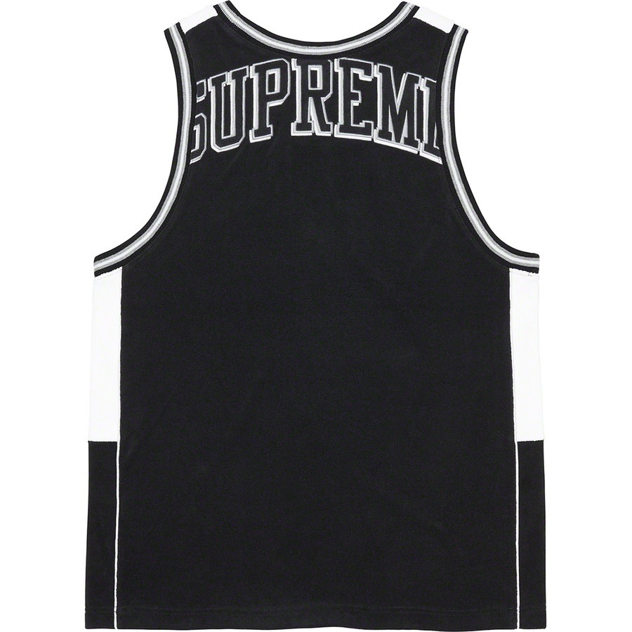 Details on Terry Basketball Jersey Black from spring summer
                                                    2021 (Price is $110)